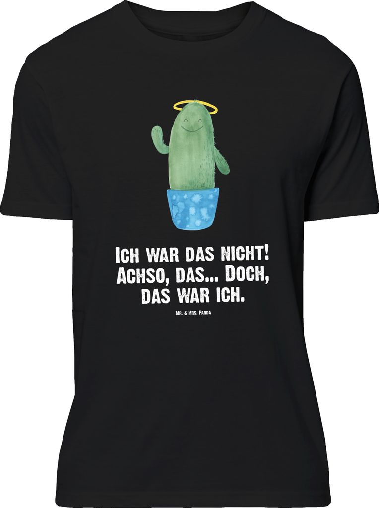 Mr. & Mrs. Panda Größe M T-Shirt Kaktus Heilig - Schwarz - Geschenk, Frech, Schwestern, Tshirt, Eltern, Shirt, mit Spruch, Lustig, Herren, Heilig...
