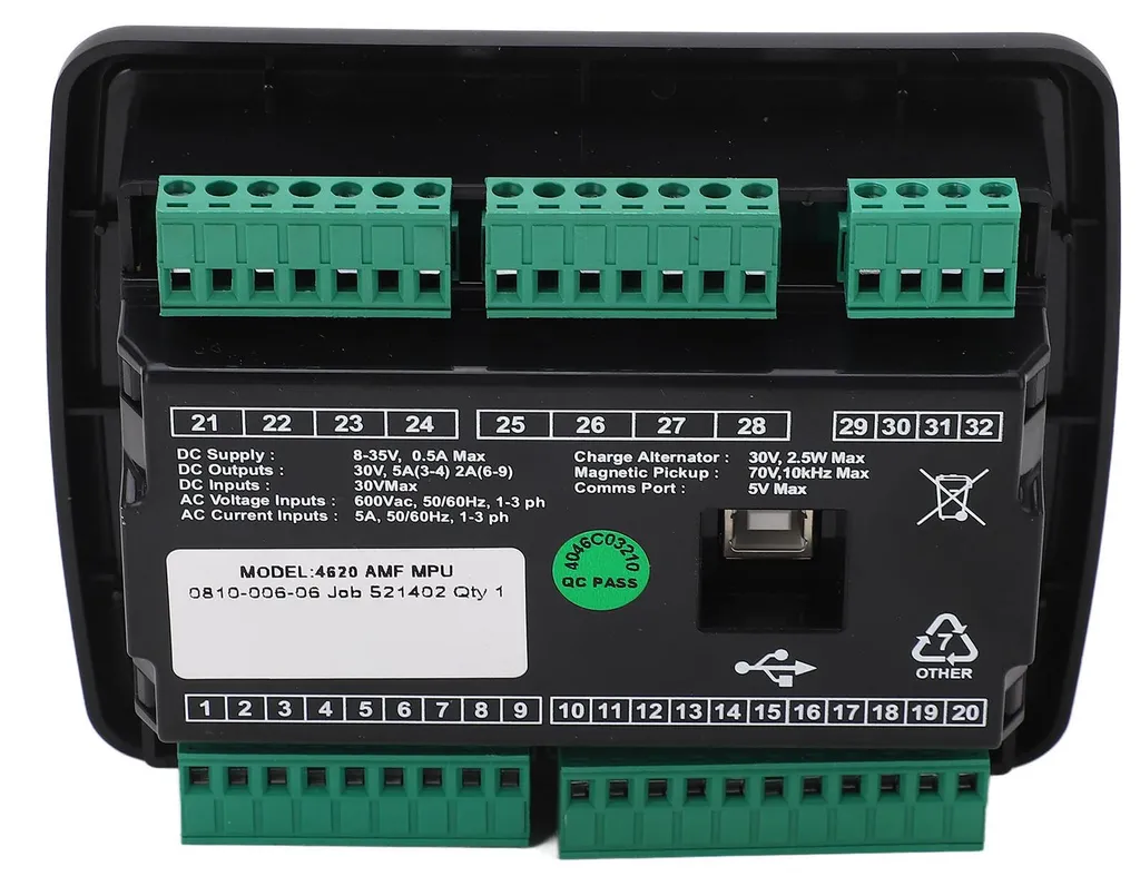 Commande de groupe électrogène triphasé 600V avec écran LCD intégré - 20