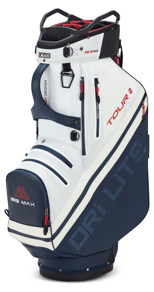 BIG MAX Dri Lite Tour 2 Golftasche – 10-Zoll-Top – 14-fache Schlägereinteilung – XL-Putterfach – Wasserabweisend