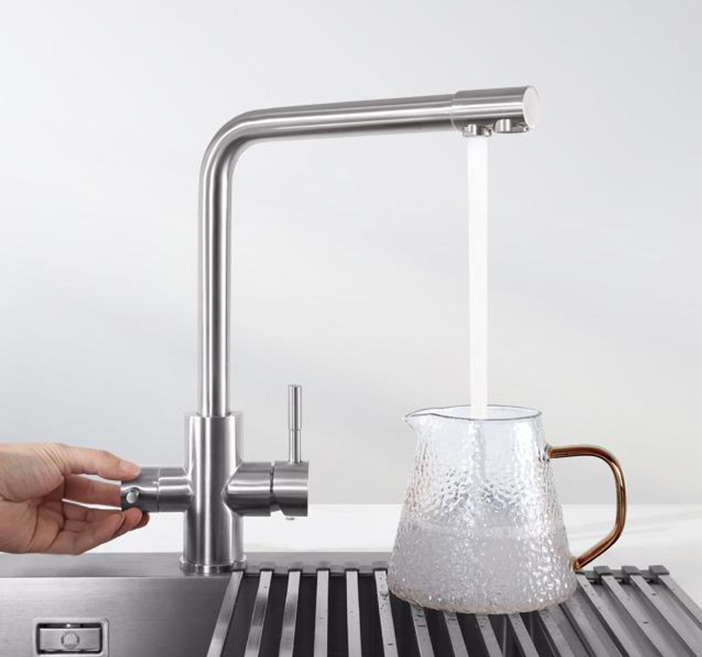 Wasserhahn Küchenarmatur, 360° Drehbar Spültischarmatur, Produktbild 