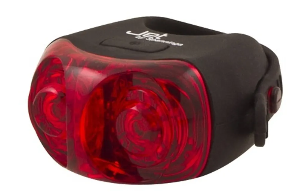 Feu de vélo LED JET rechargeable USB compact avec fixation facile
