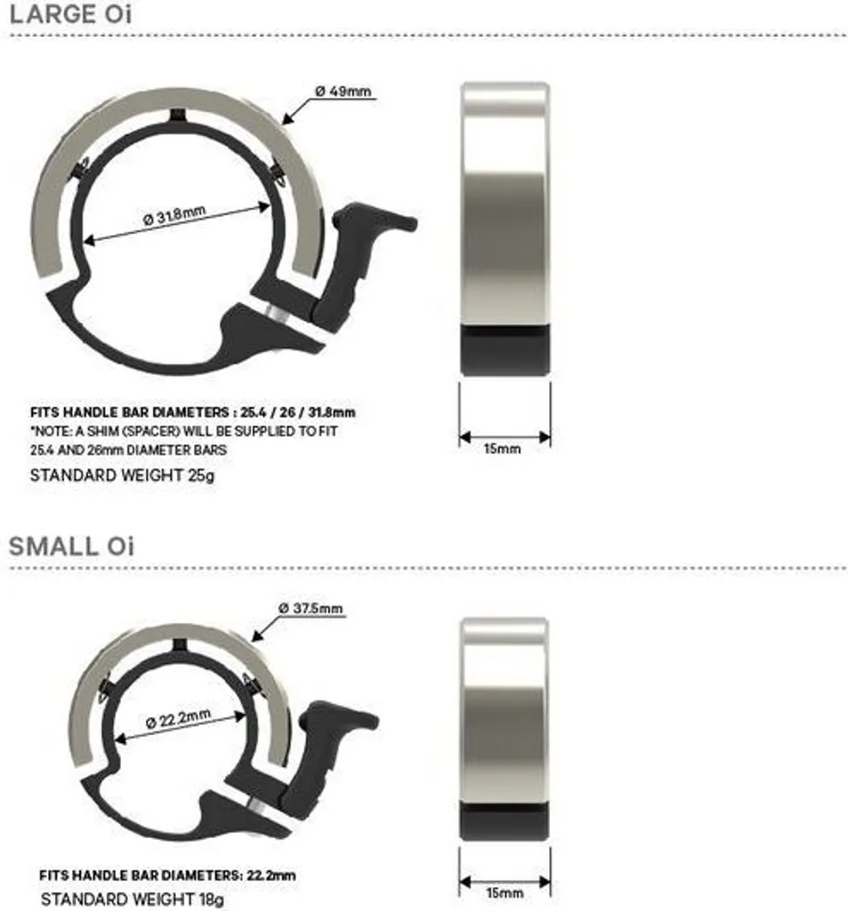 Avertisseur Sonore Vélo Knog Oi Luxe Small Laiton - Idéal Vélotaf - 14
