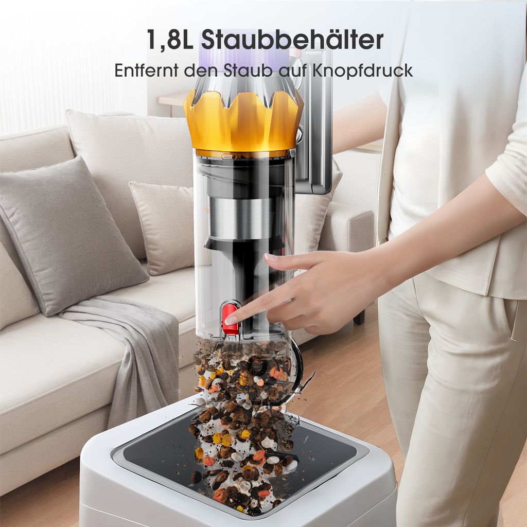 Aiibot Akku Staubsauger,65000Pa/600W/70Mins Staubsauger Produktbild 9