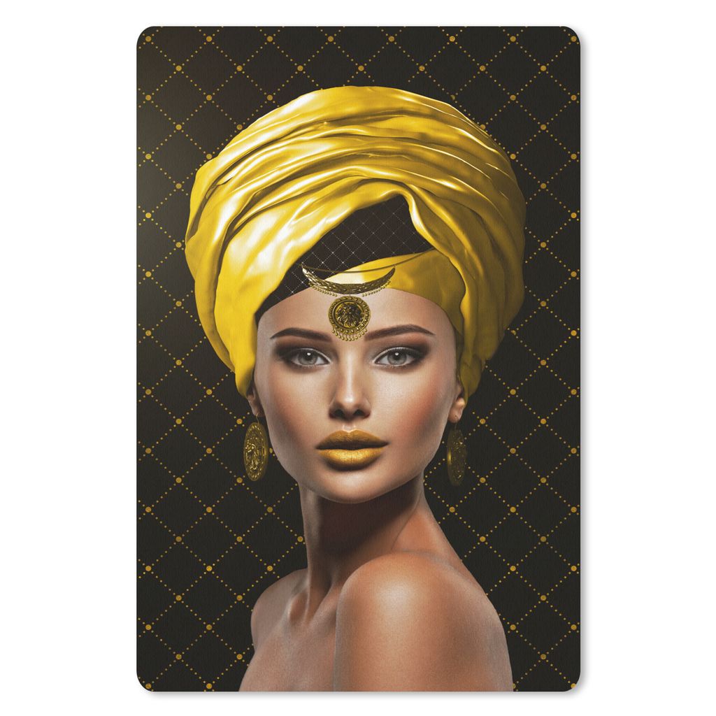 MuchoWow Mauspad Mousepad Frau - Farben - Gelb 40x60 cm - Mousepads - Maus Mat - Pad - Mausunterlage - Schreibtisch Accesoire