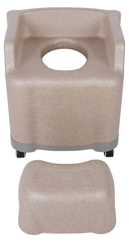 Chaise de garde-robe mobile pour l'aide à la douche des seniors