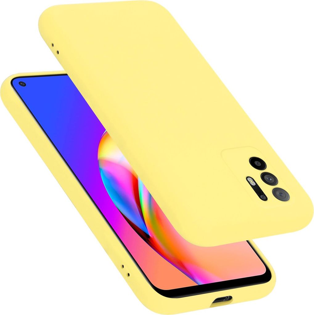 Cadorabo Schutzhülle für Oppo A94 5G Hülle in Gelb Handyhülle Case Cover TPU Etui