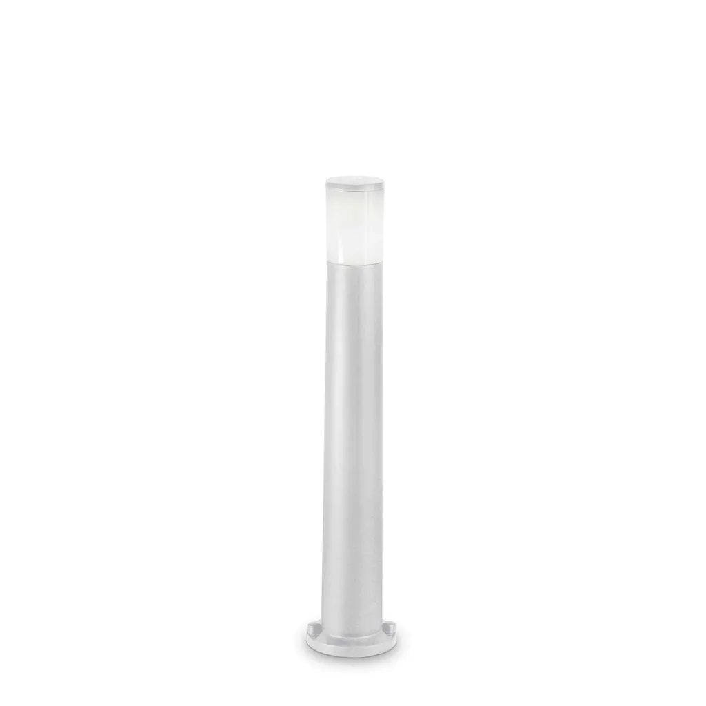Piantana Atena in Resina Bianca Moderna - Lampada Terra 1 Luce E27