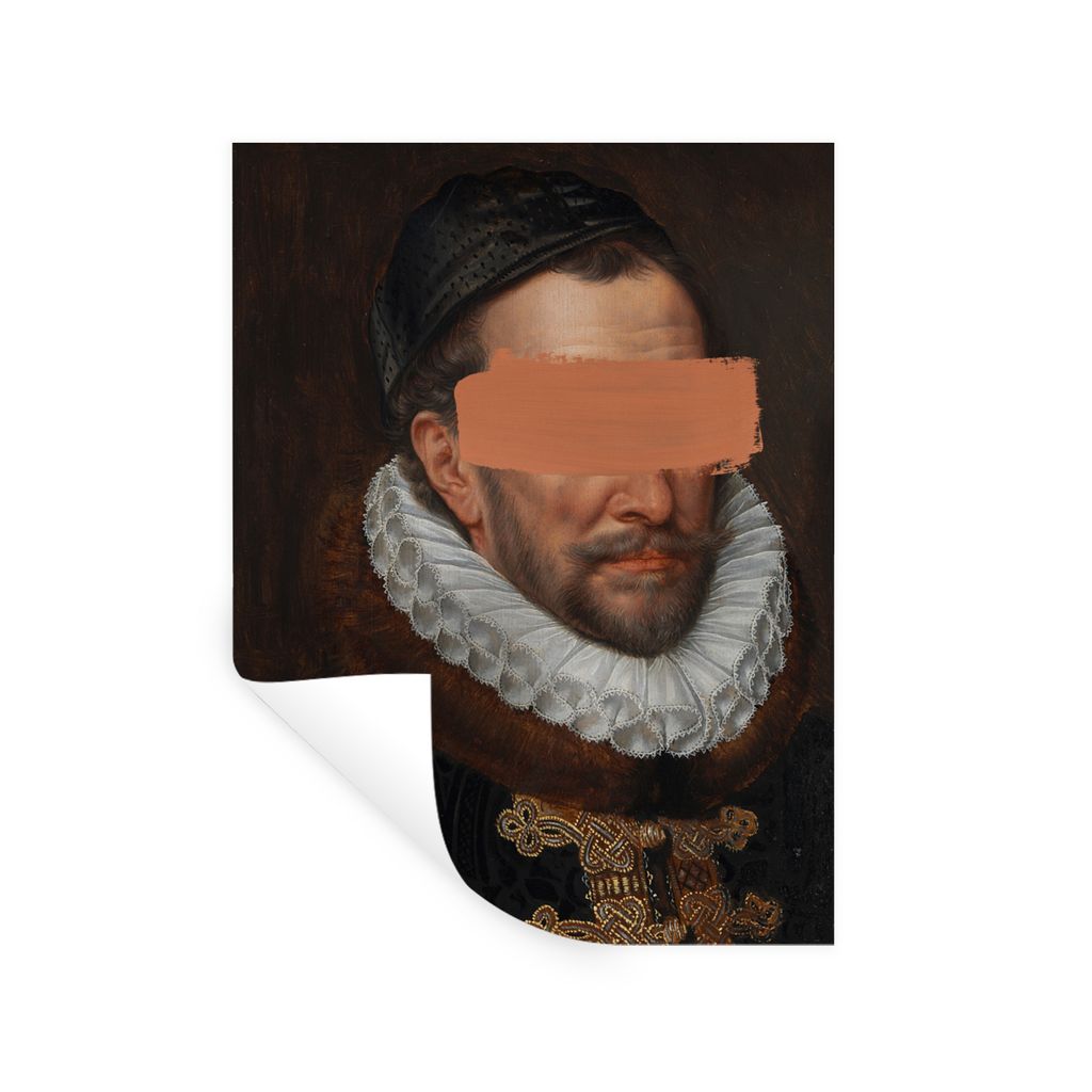MuchoWow Wandtattoo Wandsticker Wandaufkleber Wilhelm von Oranien - Adriaen Thomasz - Gemälde 30x40 cm Selbstklebend und Repositionierbar - Stic...