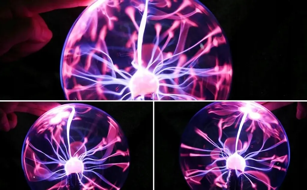 Grande Boule Plasma de 30 cm Effet Éclair Lampe en Verre Interactive - 2