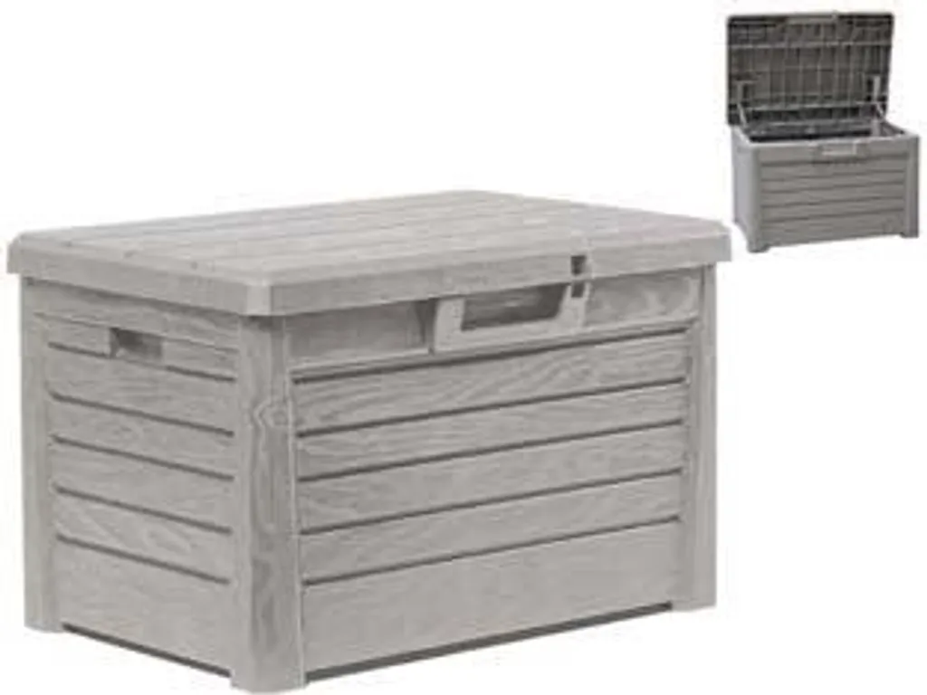 Malle de rangement Florida intérieur et extérieur gris - Box 73 cm