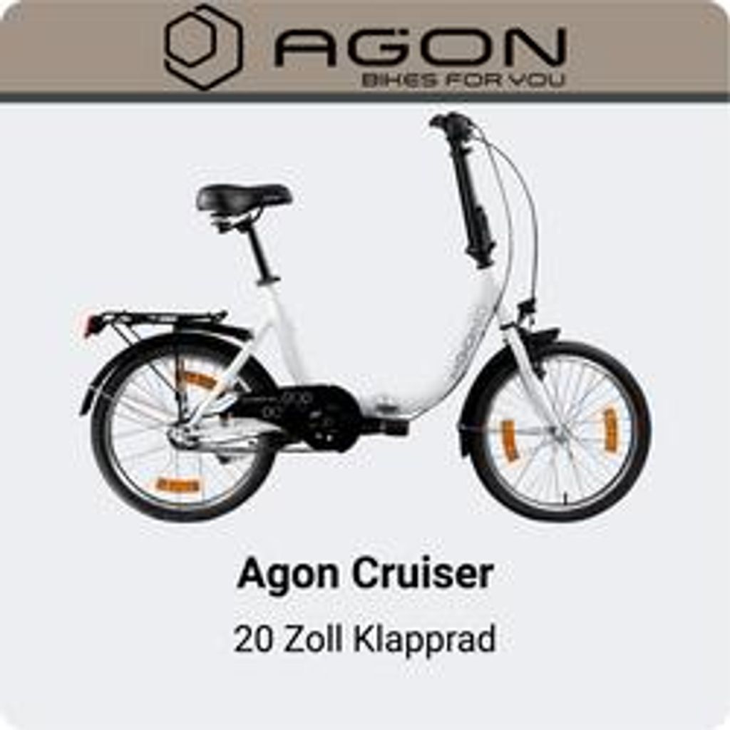 Agon Cruiser 20 Zoll Klapprad weiß Produktbild 