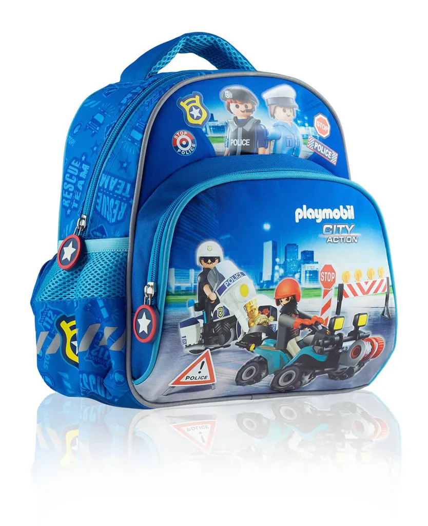 Zaino Polizia PLAYMOBIL® 70335 Style | Accessorio Scuola e Tempo Libero