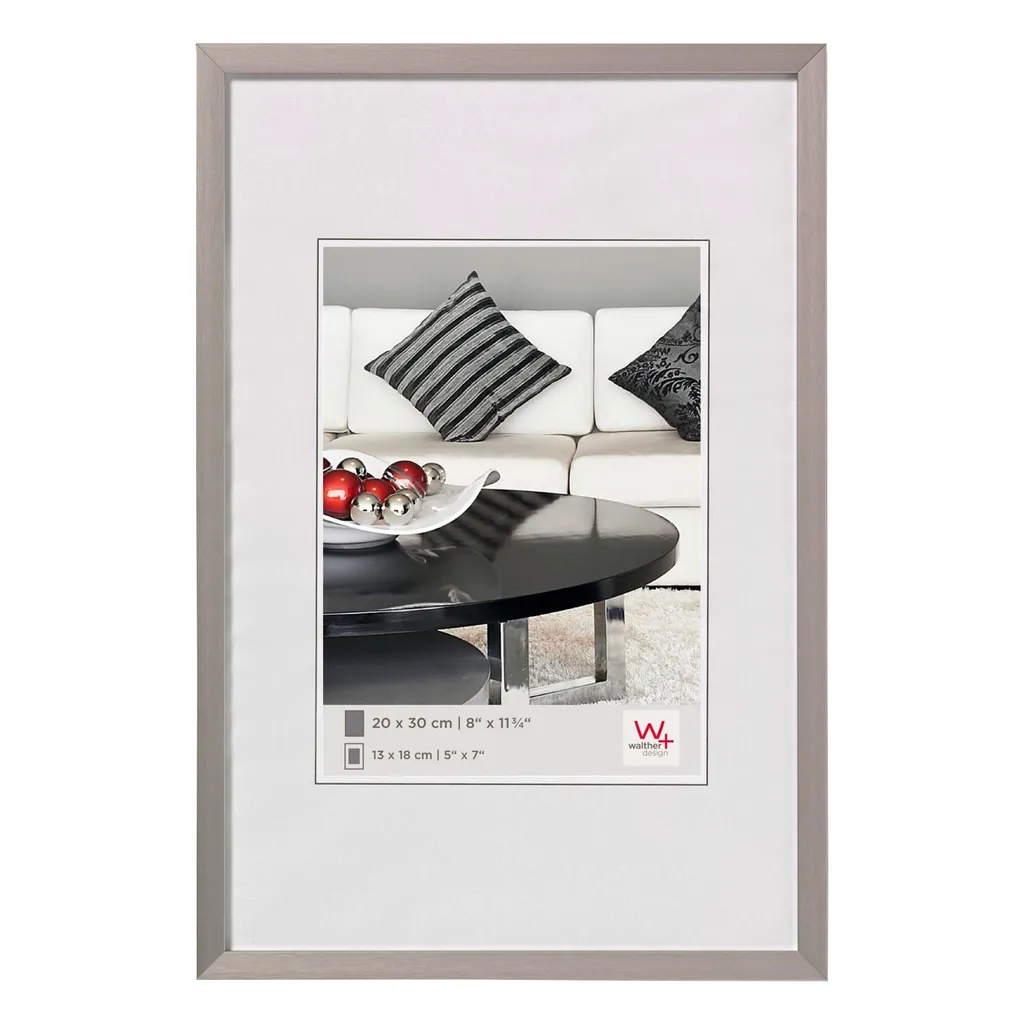 Walther Sedia AJ045D Cornice 30x45 cm Alluminio Acciaio per Foto