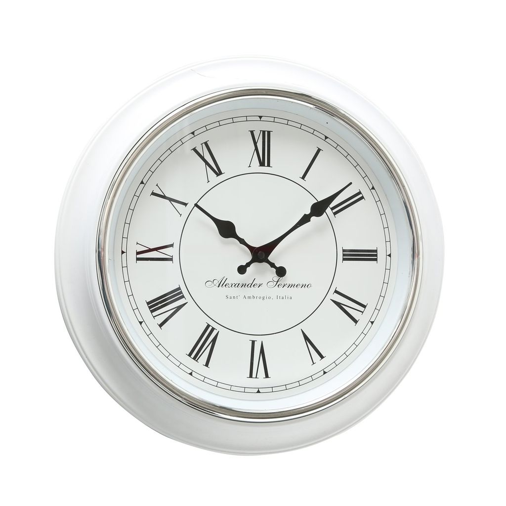 Wanduhr Yella Analog 40 cm Durchmesser Römische Ziffern Produktbild 