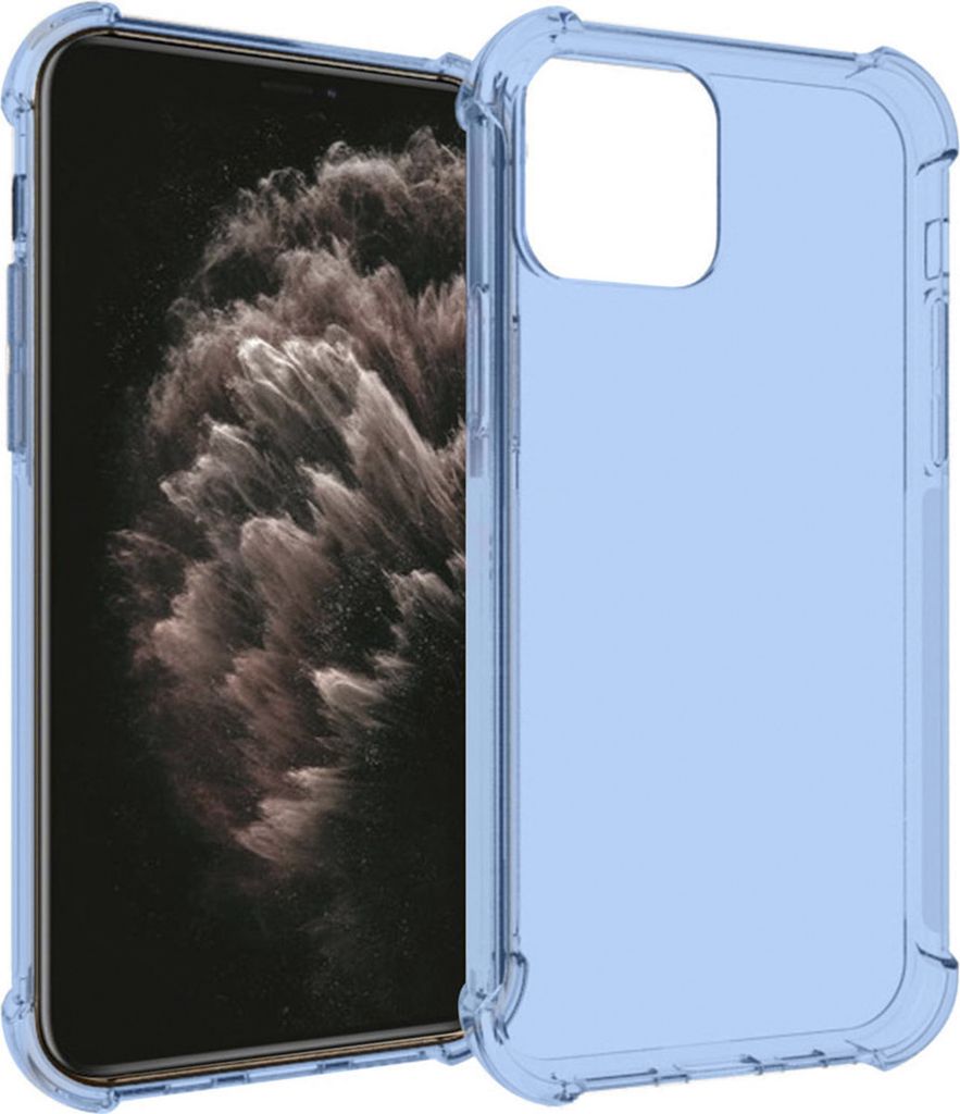 iMoshion Handy Hülle für Apple iPhone 12/Apple iPhone 12 Pro - Silikon Anti Shock - Blau