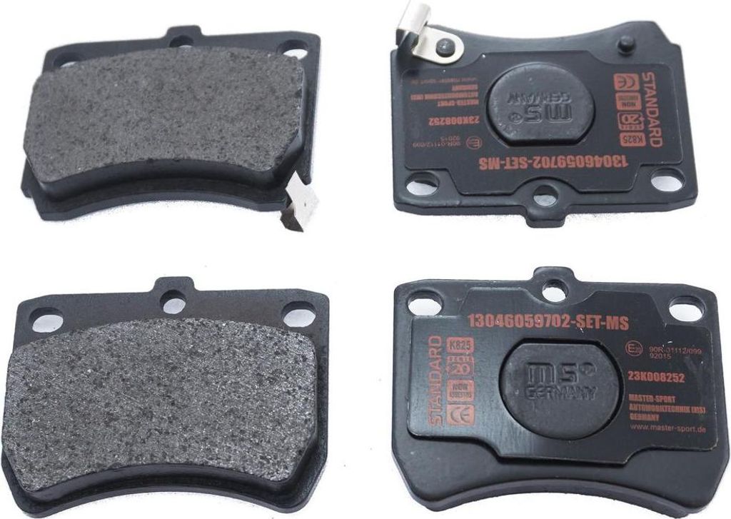MS 13046059702-SET-MS Bremsbeläge, Bremsklötze Vorderachse für MAZDA 121 I (DA)