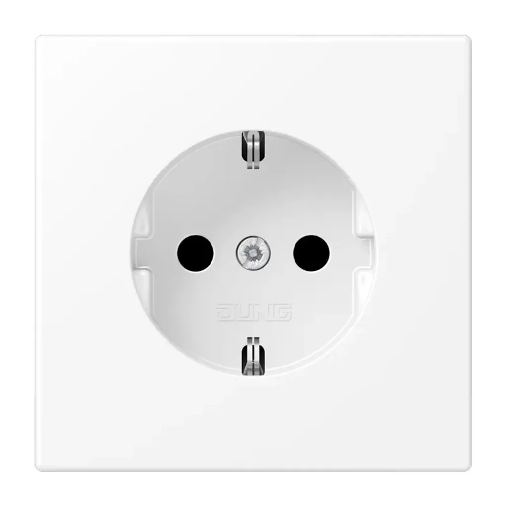 Prise JUNG LS 1520 WWM blanc mat anti-traces pour intérieur chic