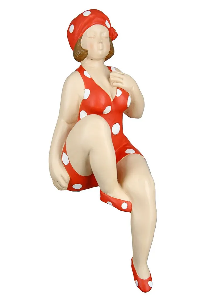 Statue baigneuse de collection style rétro Gilde Becky 19 cm en résine