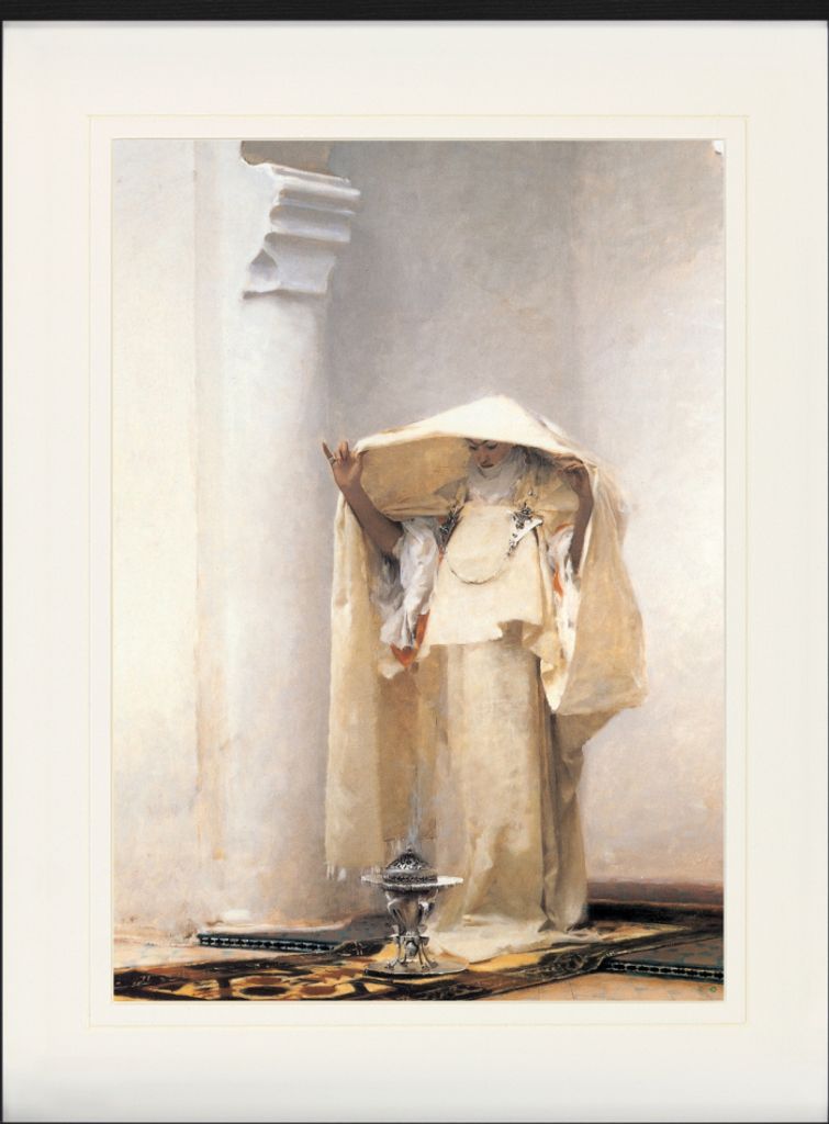 John Singer Sargent Gerahmtes Bild Mit Edlem Passepartout | Wand-Bilder | Im Bilderrahmen - Der Rauch Von Ambra, 1880 (80 x 60 cm)
