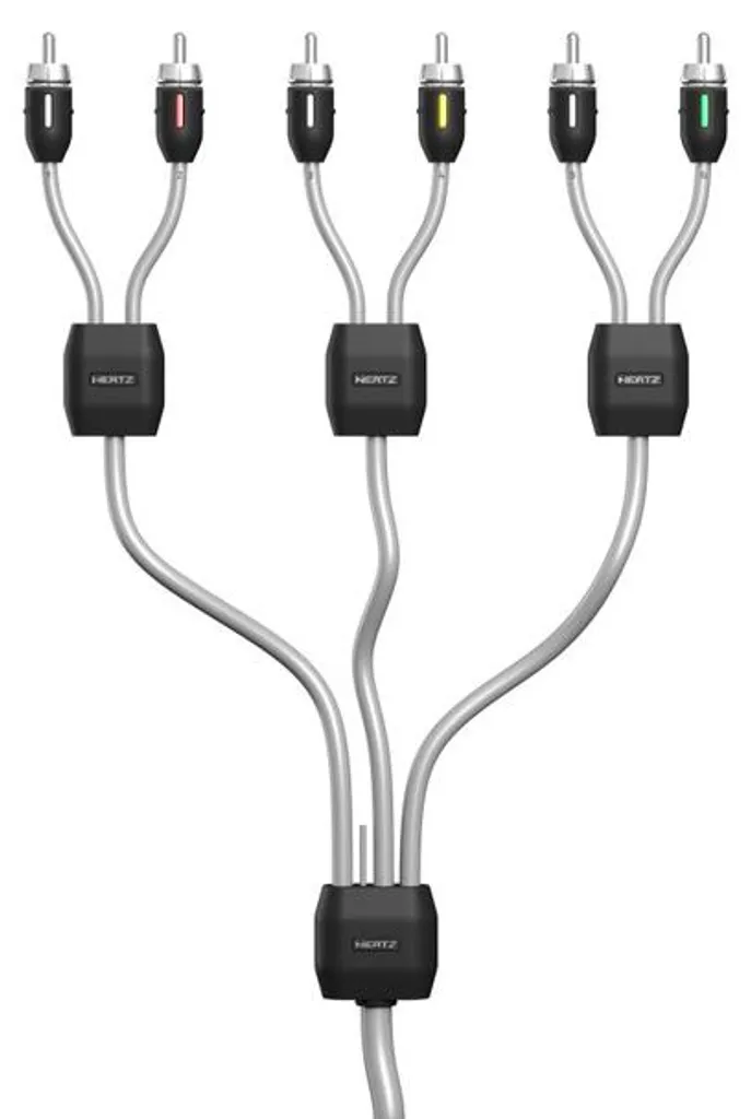 Câble audio RCA marin 6 canaux haute performance Hertz HMLC6 13 noir