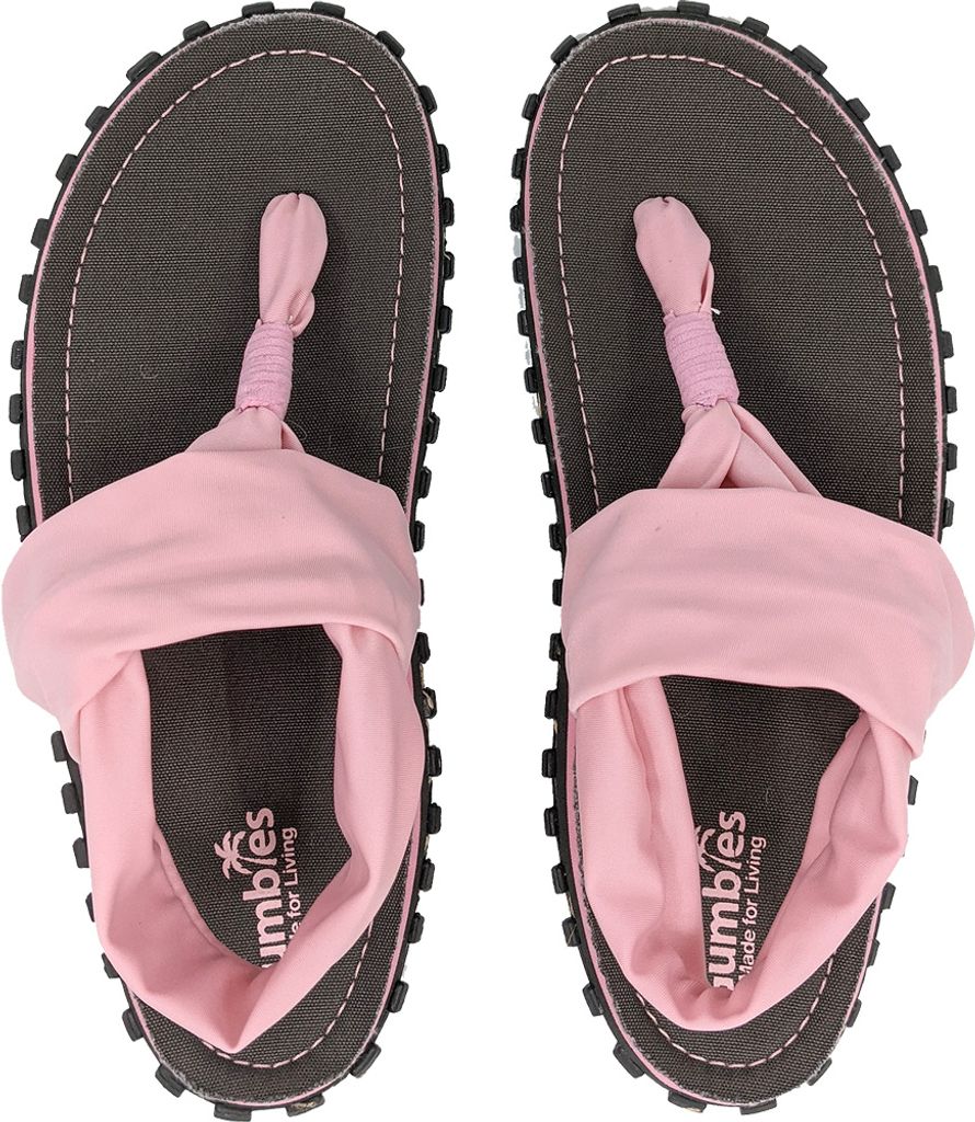Gumbies Slingbacks - Grey Pink 43