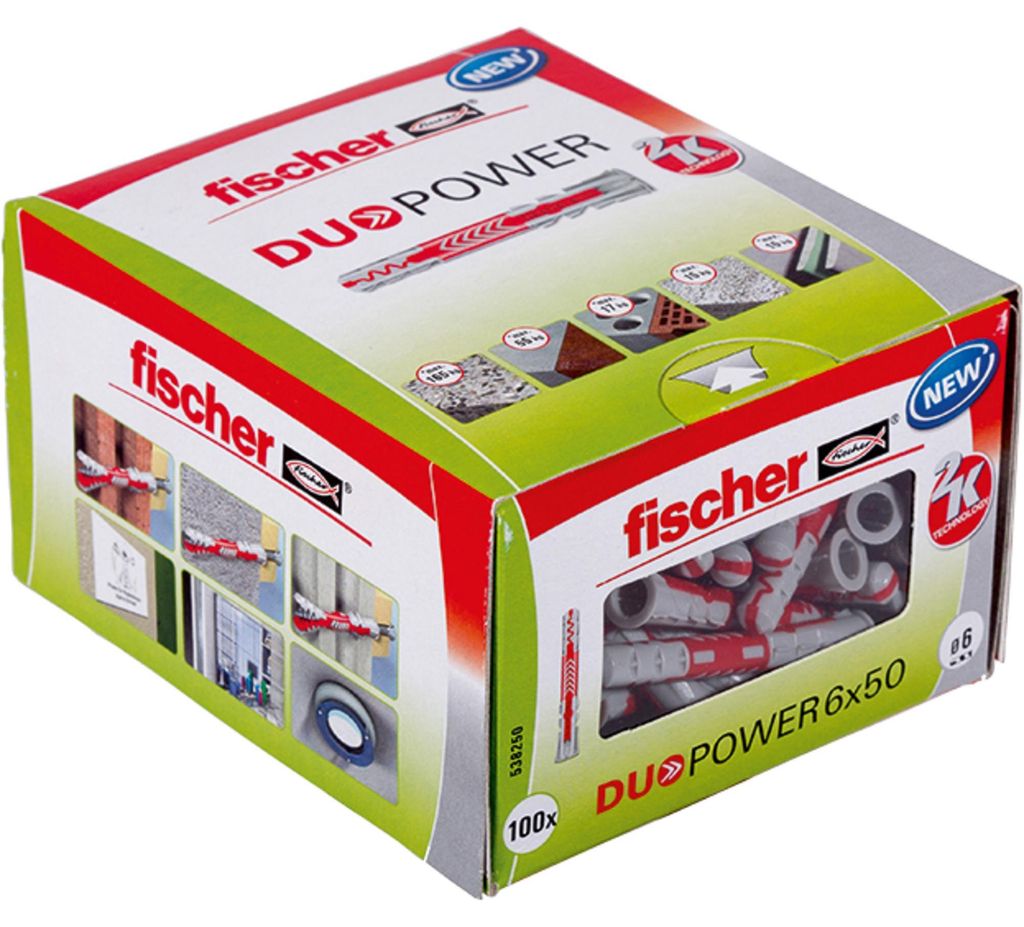 fischer Duopower, 6 x 50, balení po 25 ks. Obrázek produktu 