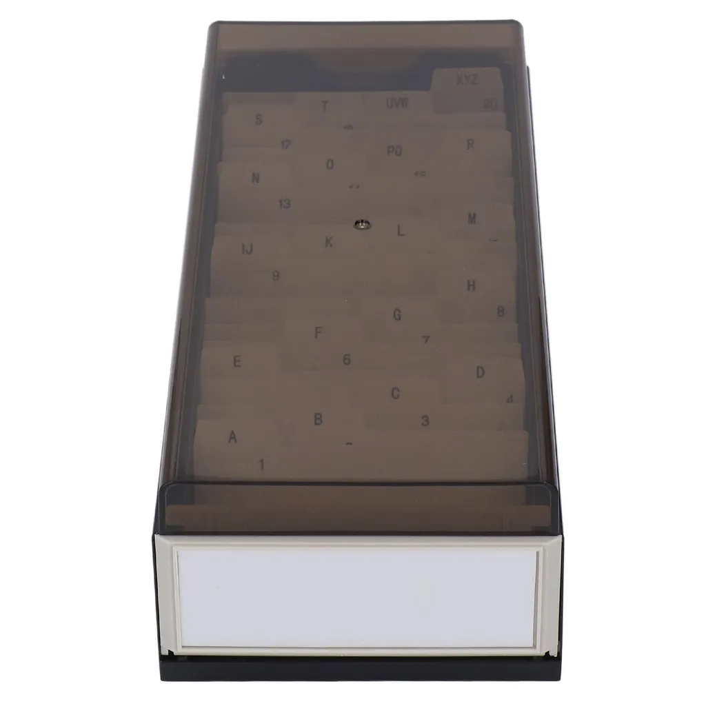 Titolare della carta indice, organizzatore del supporto del file della carta, organizzatore della carta indice, scatola del file della carta, organizzatore della carta di credito, scatola della carta indice - 3