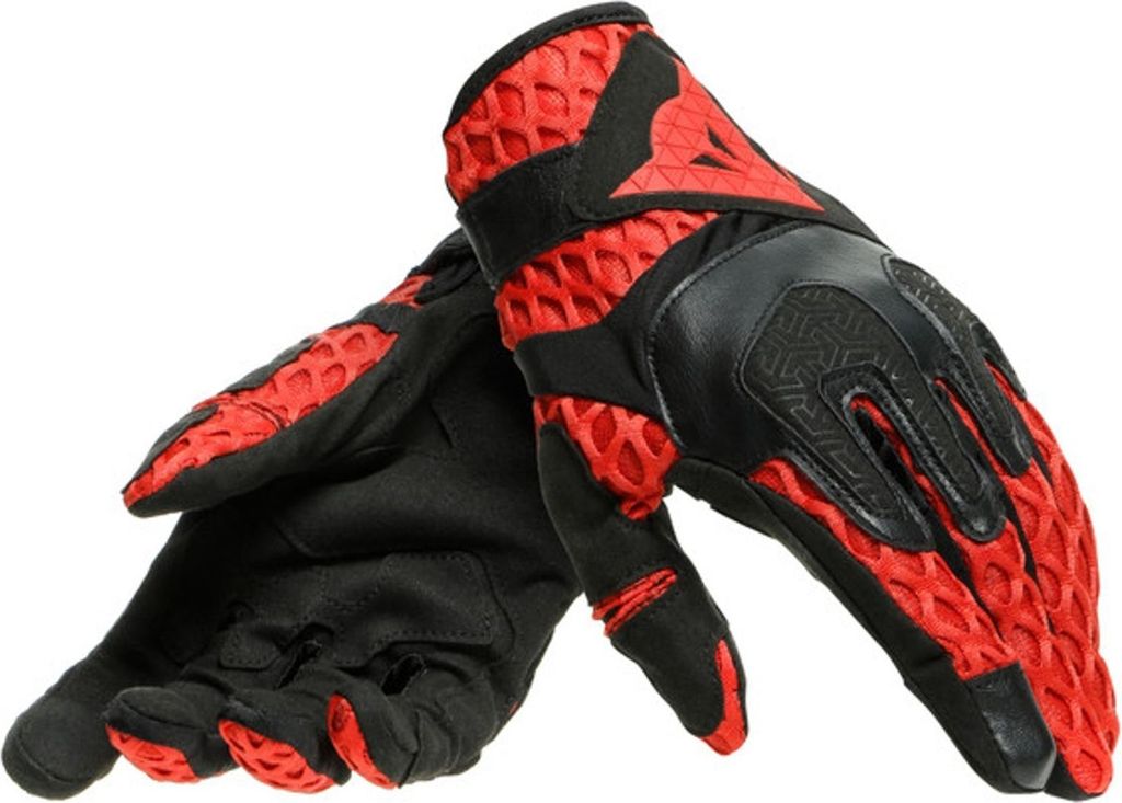 Dainese Air-Maze Unisex Motorradhandschuhe, schwarz/rot, 2XL