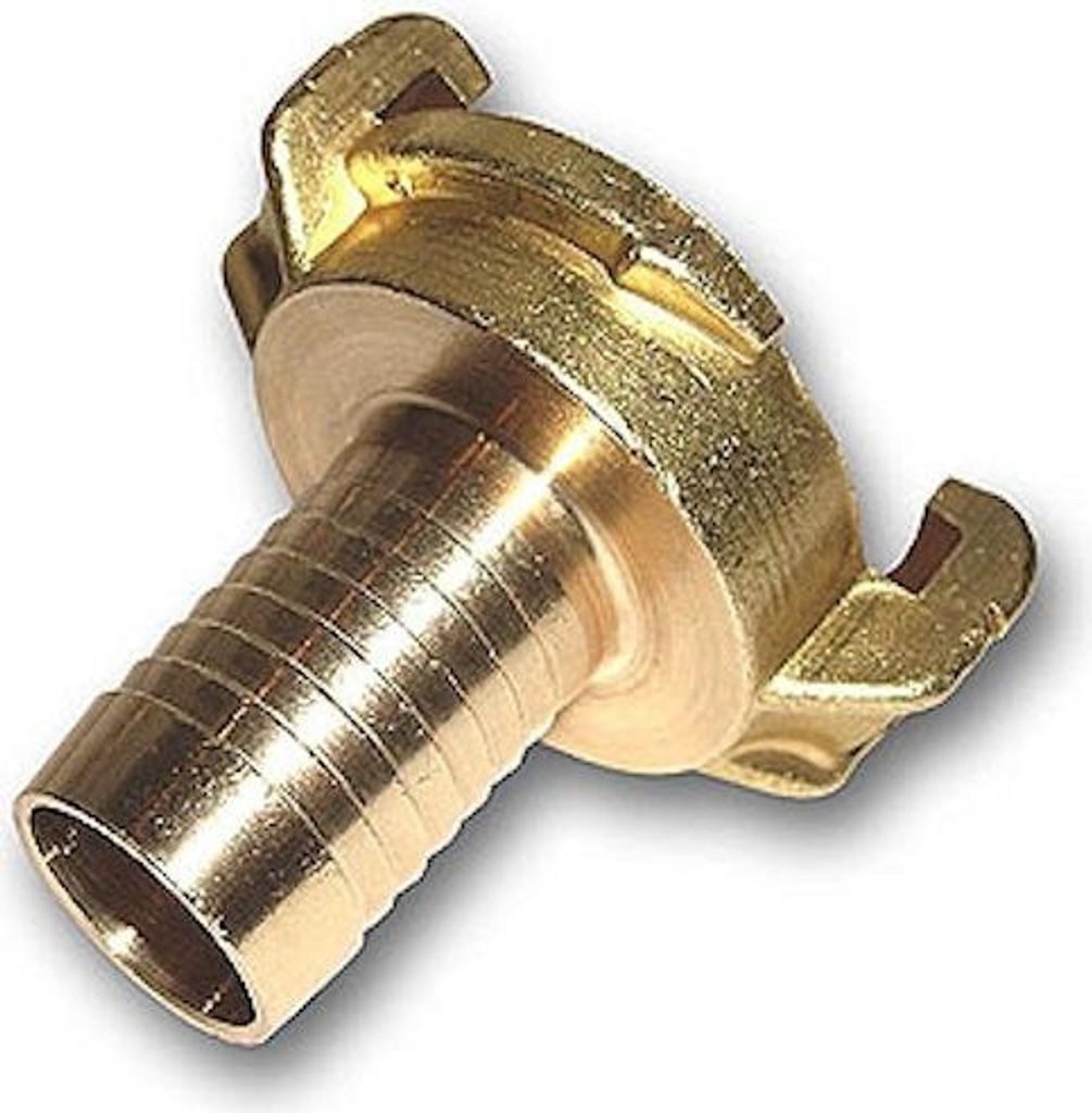 2 Stück Kompressorkupplungen mit Schlauchtülle, Messing 1" (Zoll), 25 mm