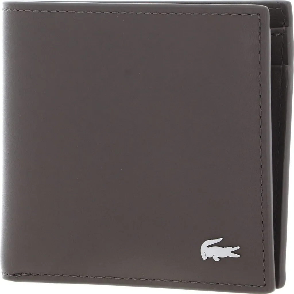 Porte-monnaie Lacoste Cuir Morel - Rangez cartes et monnaie avec style
