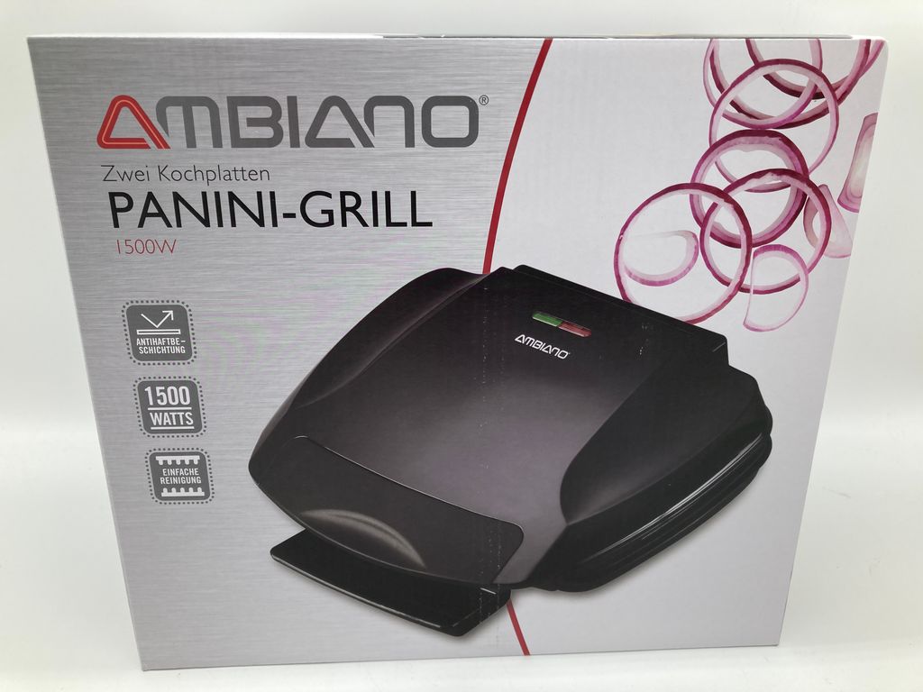 Ambiano Panini Grill 1500 W 2 Kochplatten Kaufland.de