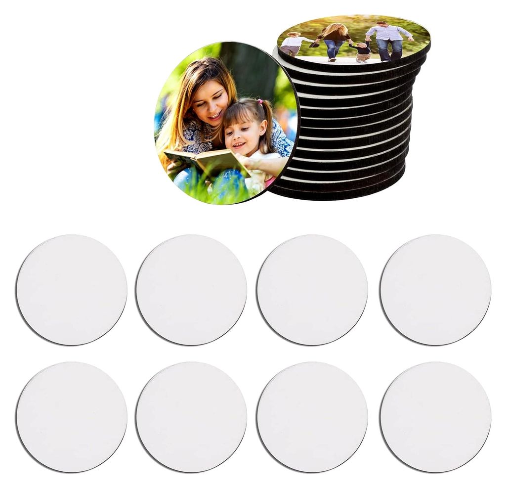 16 Stück leere Kühlschrankmagnete für Sublimation, dekorative Magnete für Büro, Küche und Wandgestaltung