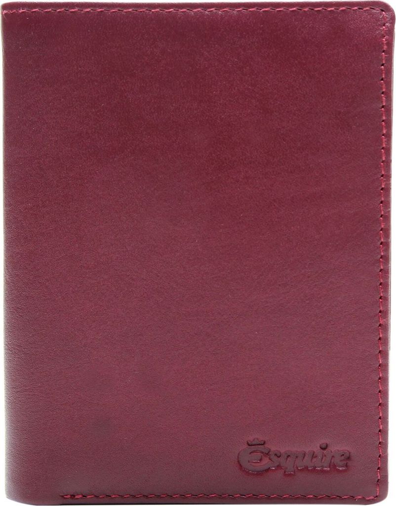 Esquire Leder Geldbörse Peru Wallet Red weinrot