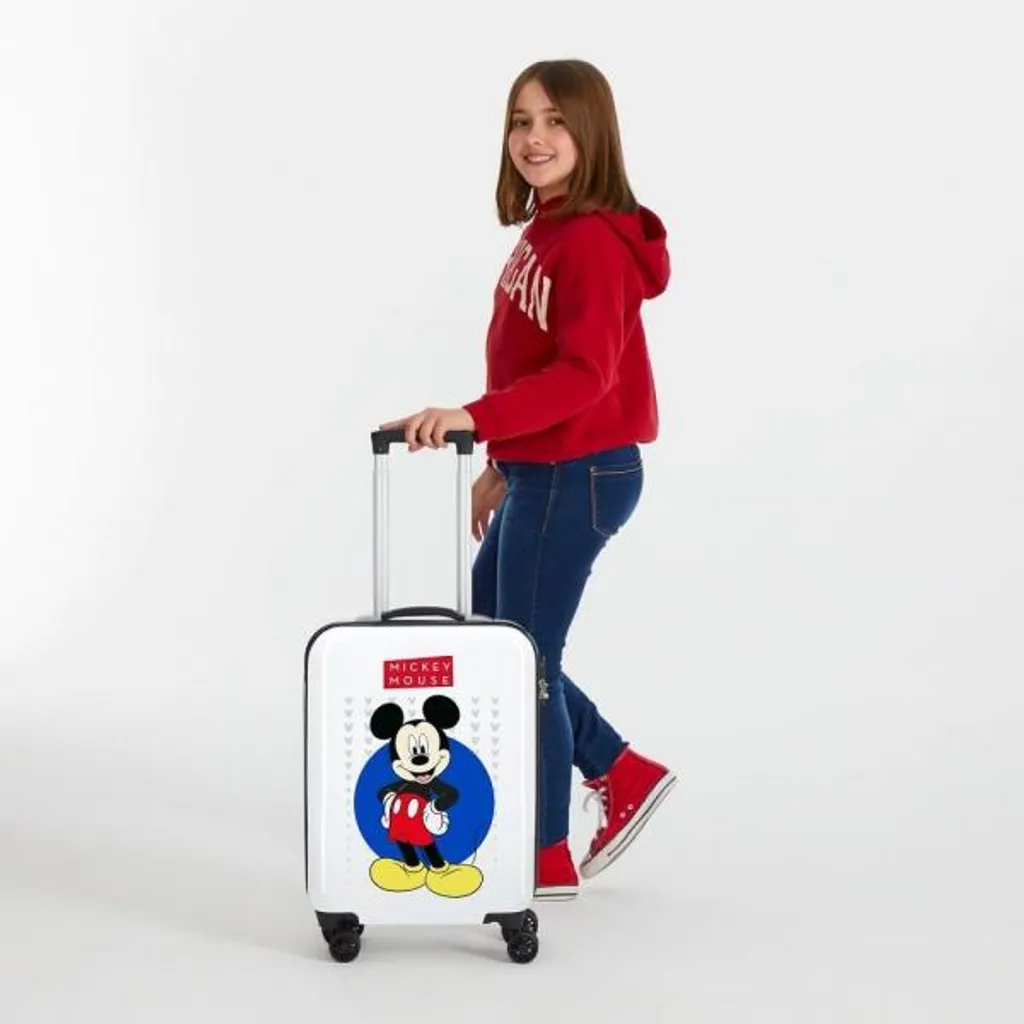 Petite valise Mickey Mouse rigide 34 litres avec roues multidirection