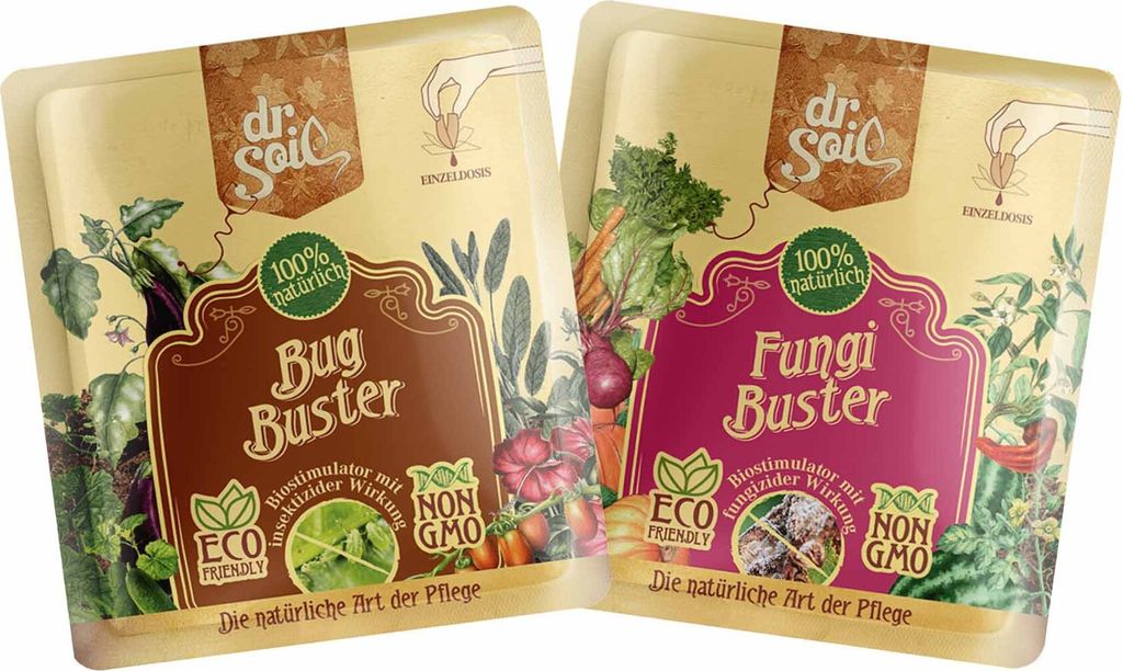Dr.Soil Pflanzenpflegepaket für natürlichen Pflanzenschutz mit Fungi Buster (natürliches Fungizid) und Bug Buster (natürliches Insektizid), kon...