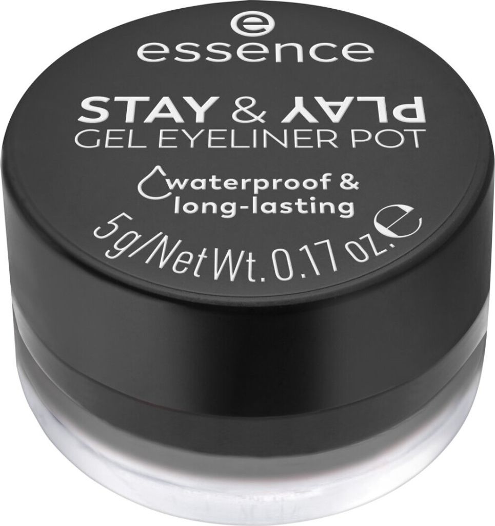 Essence STAY & PLAY Gel Eyeliner Jar #01-Black 5g