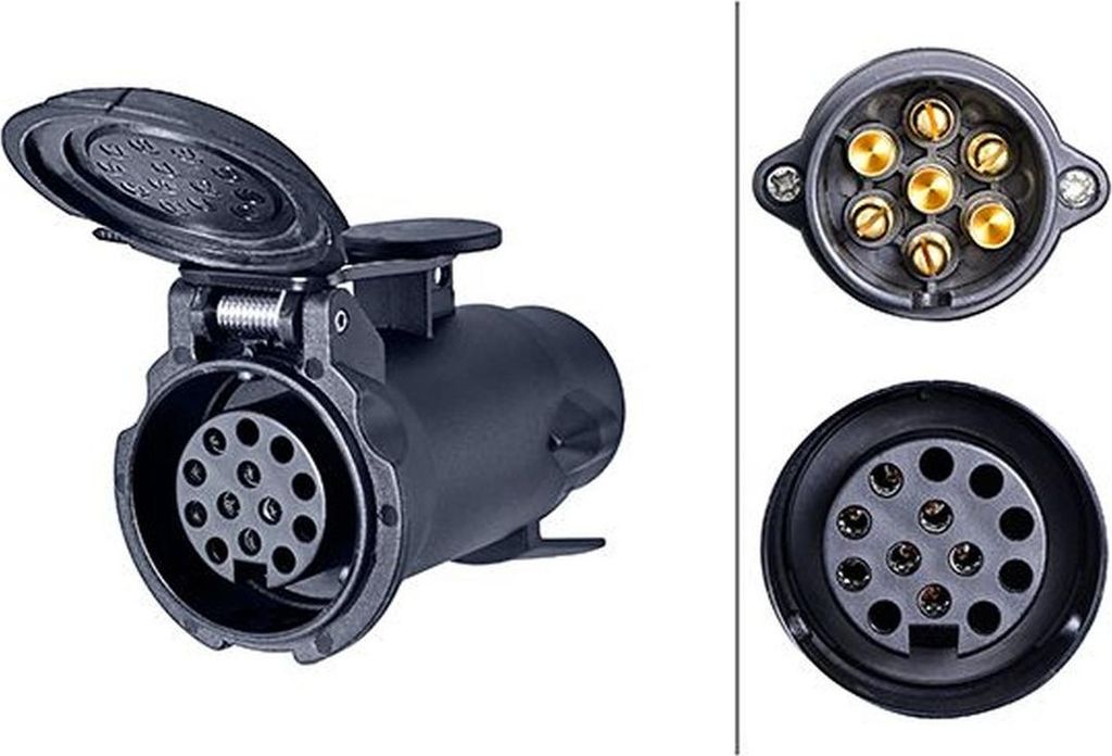HELLA Anhänger-Adapter 8JA 008 981-001 102mm Kunststoff