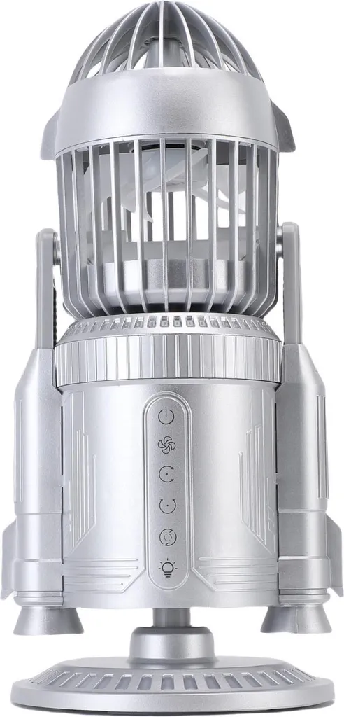 Petit ventilateur brumisateur fusée 5000 tr/min silencieux turbo LED