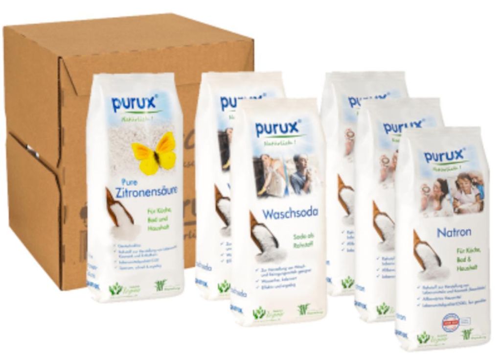 Natron, Soda, Zitronensäure Pulver 5kg + 850g, nachhaltig Produktbild 
