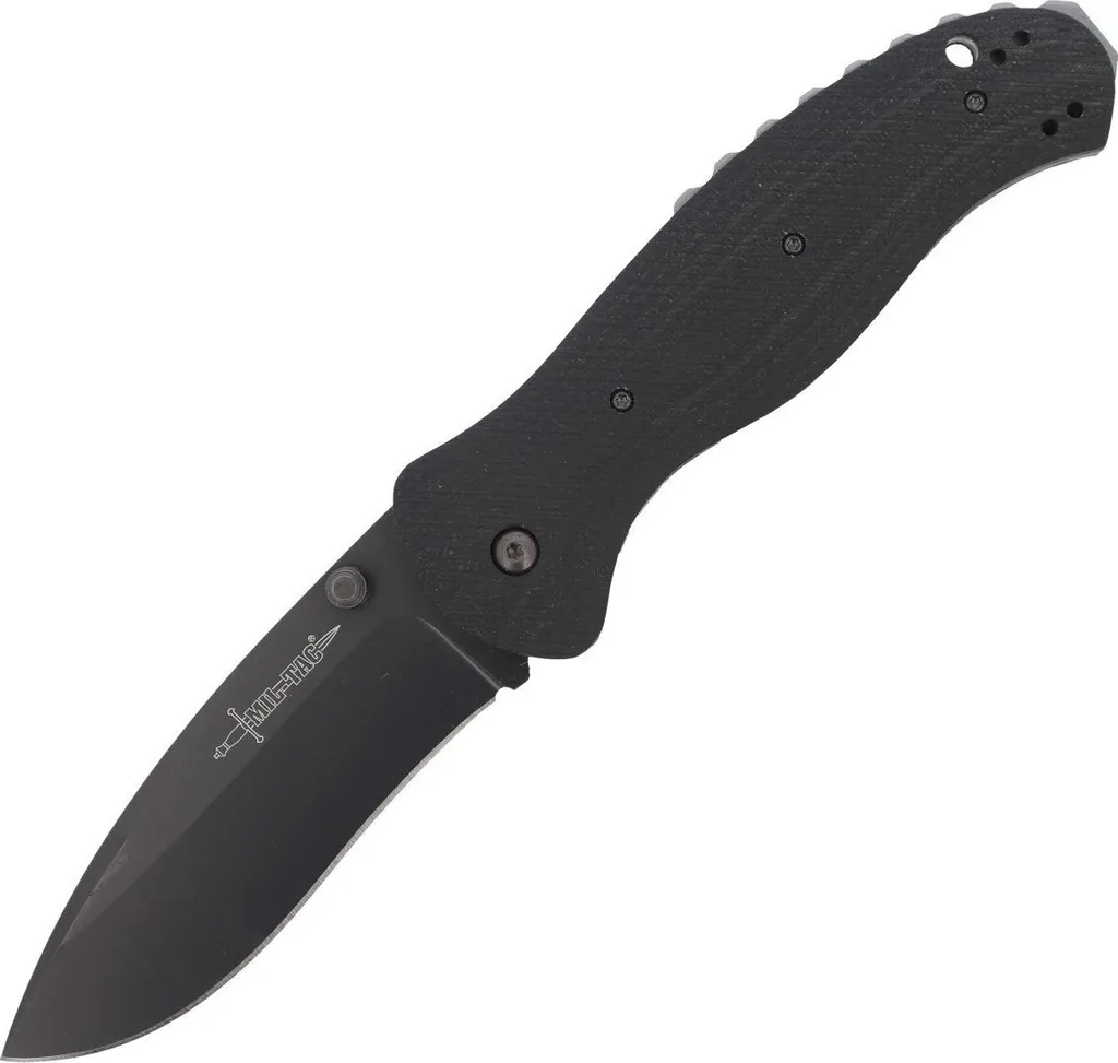 Couteau pliant FOX Nihiser Closable manche G10 noir pour le bushcraft