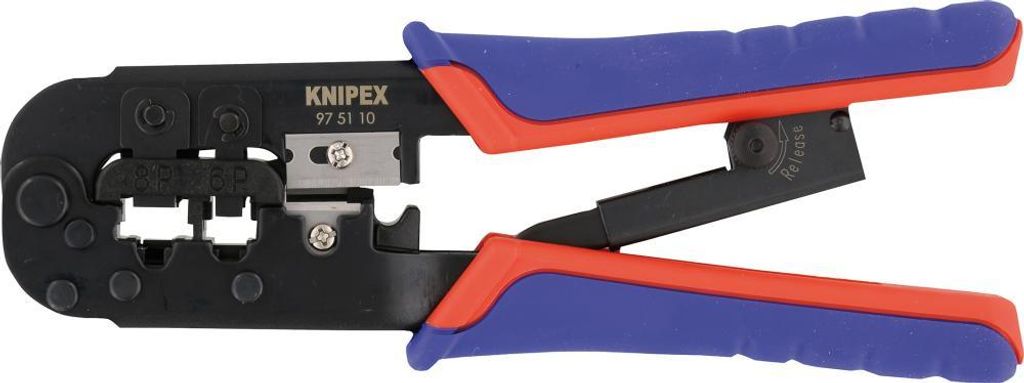 KNIPEX Crimpzange für Westernstecker 190 mm Produktbild 