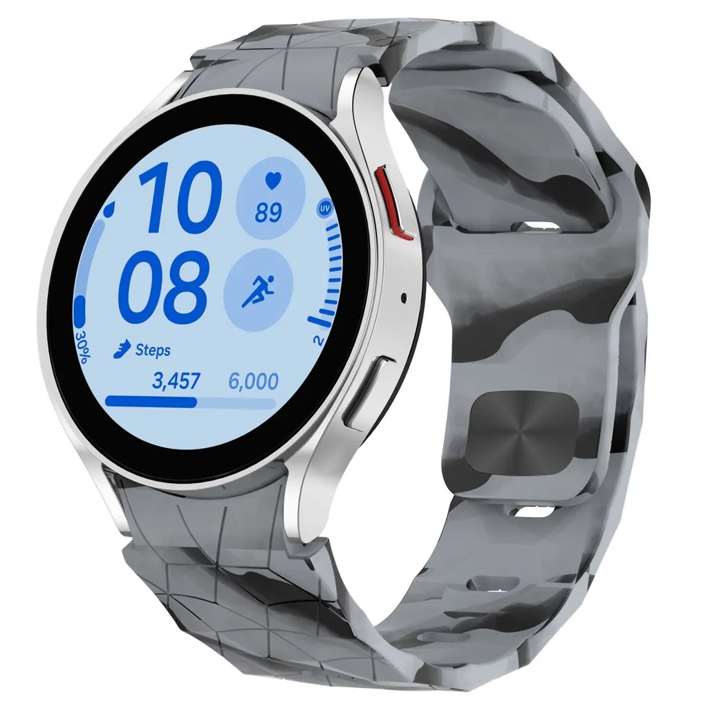 Cinturino Sportivo 40mm per Samsung Galaxy Watch 6/5/4 Silicone Grigio
