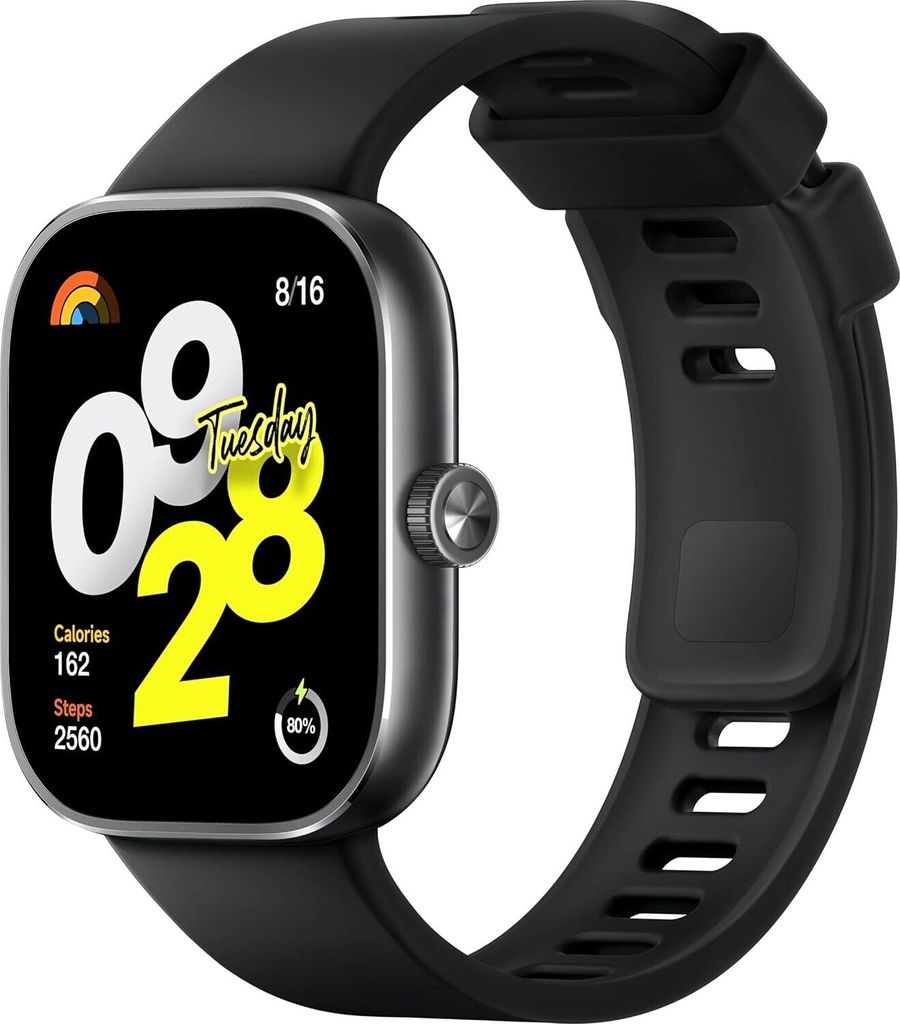 Smartwatch mit 1.97" AMOLED-Display mit 390 x 450 Pixel und 60Hz, Bis zu 20 Tage Akkulaufzeit, HyperOS, Herzraten- und Blutsauerstoffmessungen