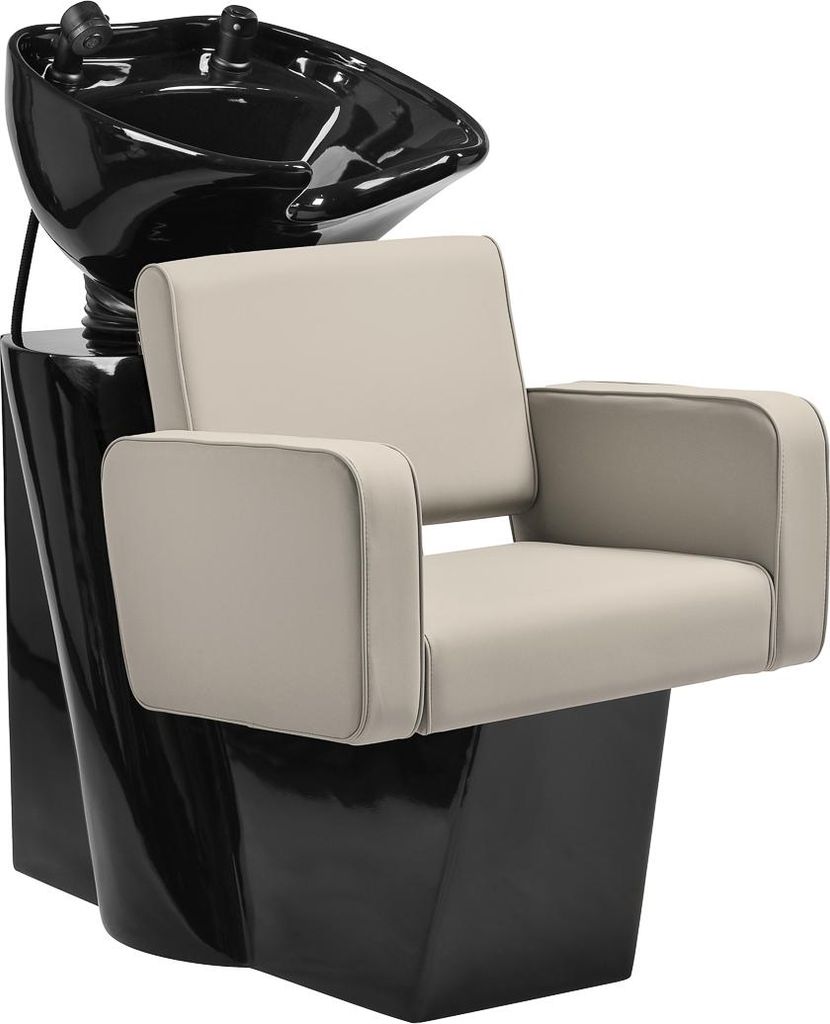 Friseur-Waschbox Siena - grau und beige