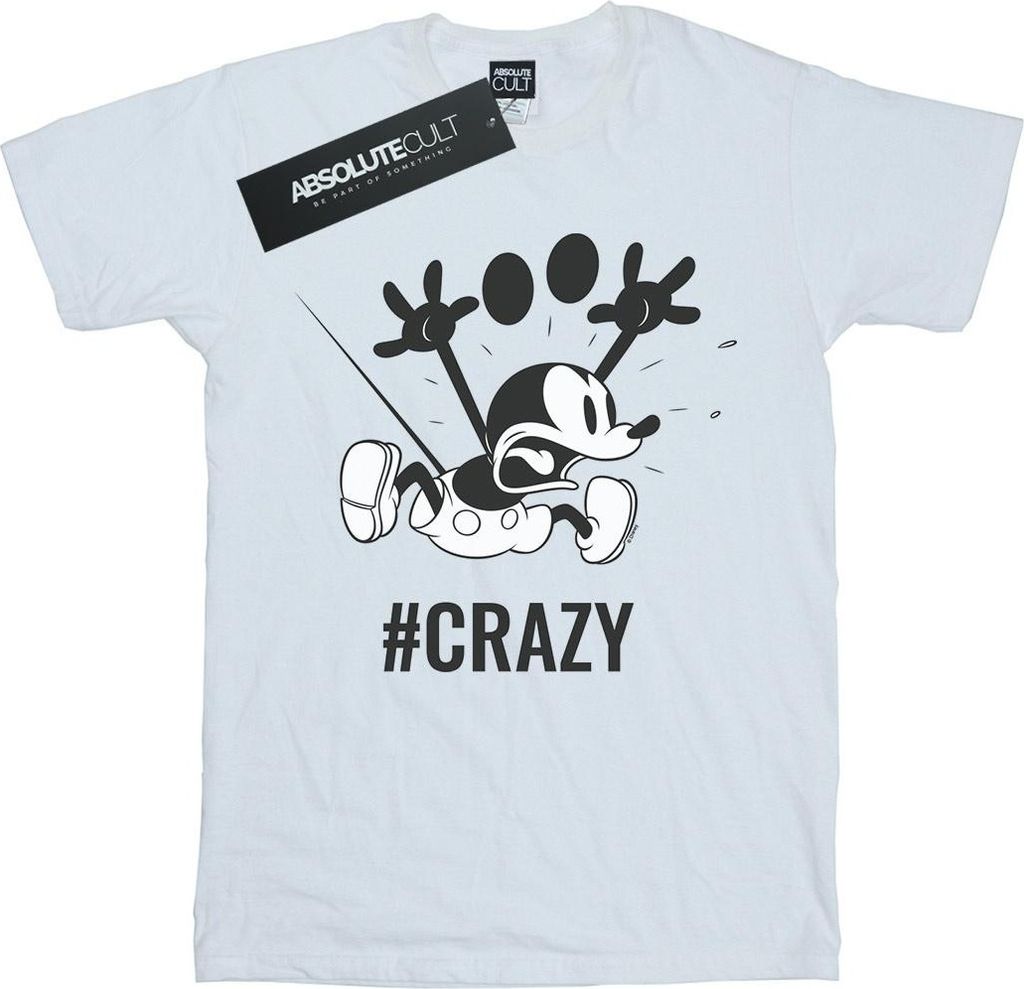 Disney - "#Crazy" T-Shirt für Damen BI36556 (XXL) (Weiß)