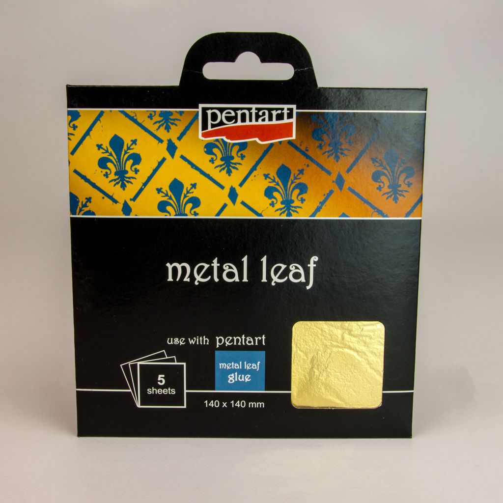 Folie Blattmetall Gold 14x14 cm 5 Arche - PENTART