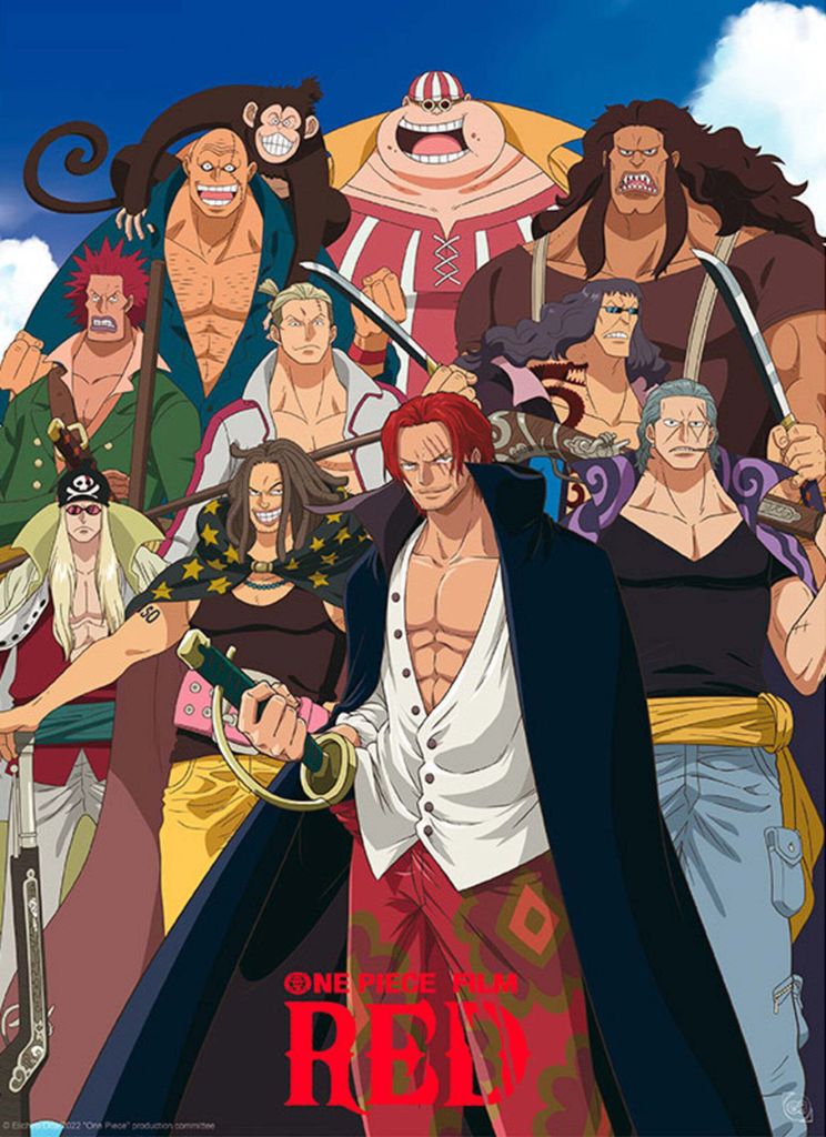 One Piece Poster-Set: Chibi Posters - Red Hair Pirates (52 x 38 cm)
