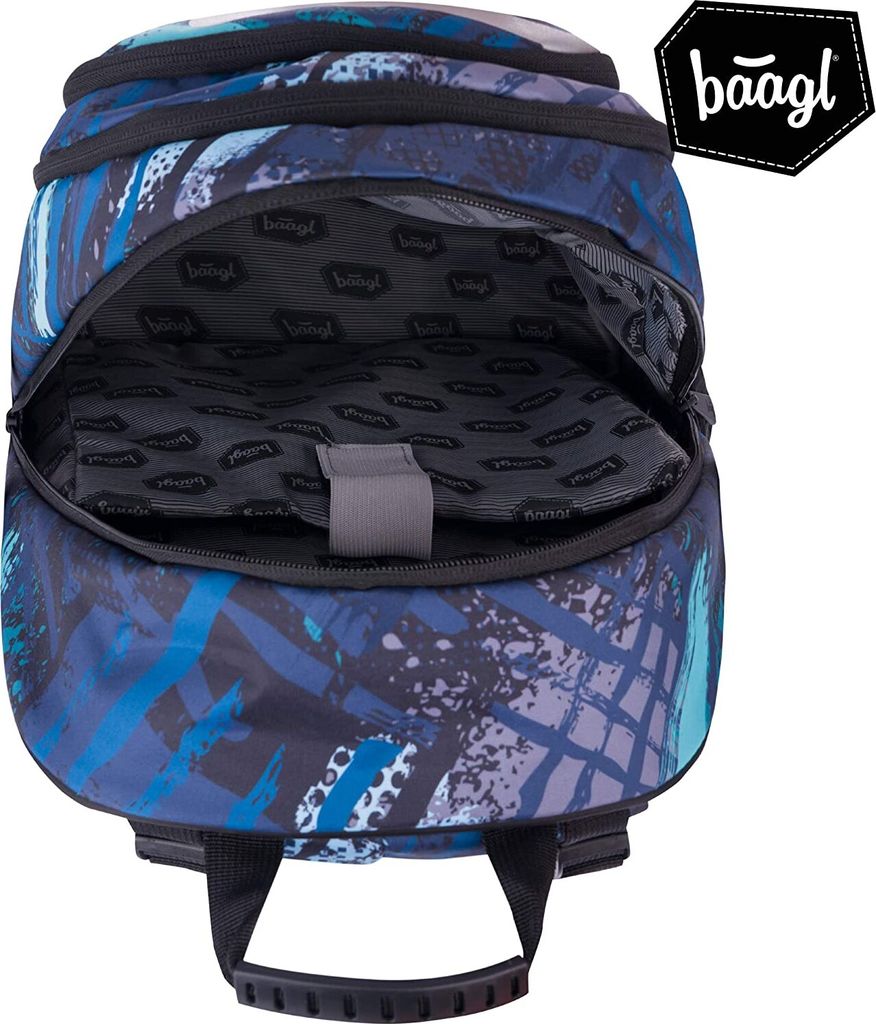 Baagl Schulrucksack für Jungen Teenager - Skateboard Produktbild 4