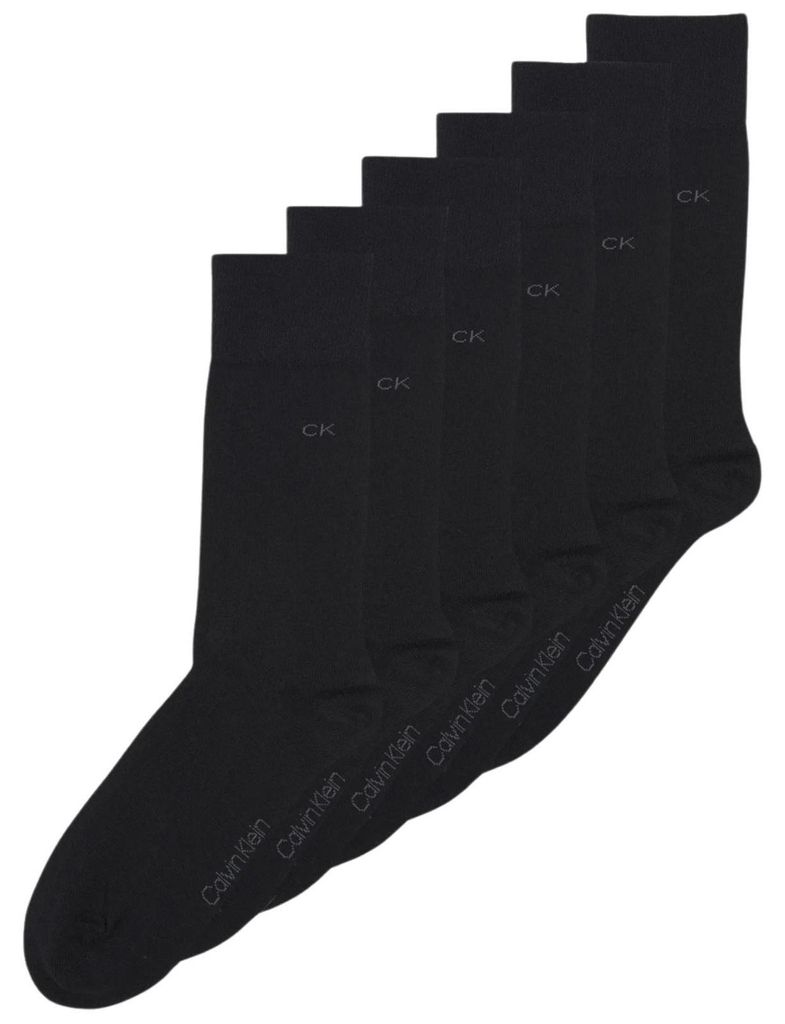 Calvin Klein - Socken für Herren (6er-Pack) NA959 (38 EU - 42 EU) (Schwarz)
