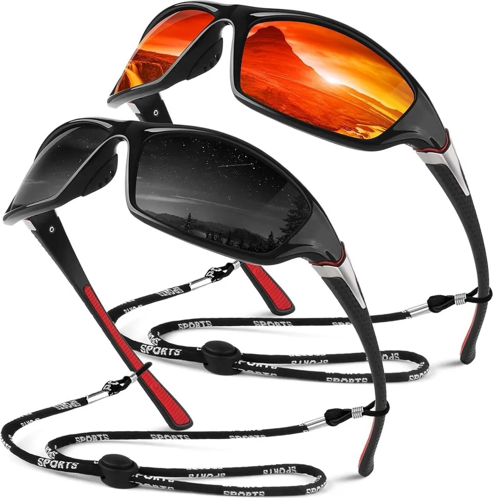 Occhiali Sunier Polarizzati Uomo UV400 - Stile e Sport per Ciclismo